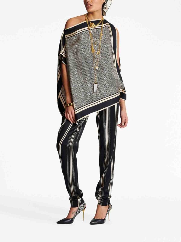 Balmain: Tops & Tank tops online - Asymmetric cloth top