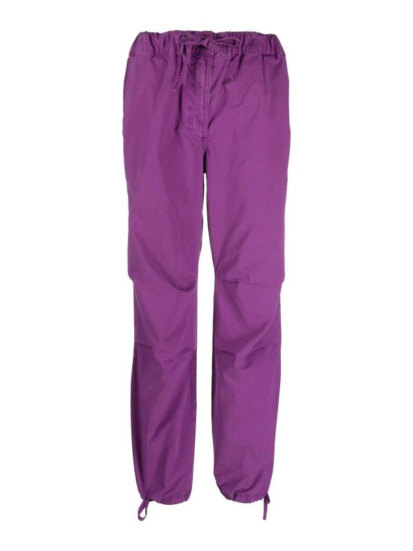 GANNI: casual trousers - Drawstring cargo pants