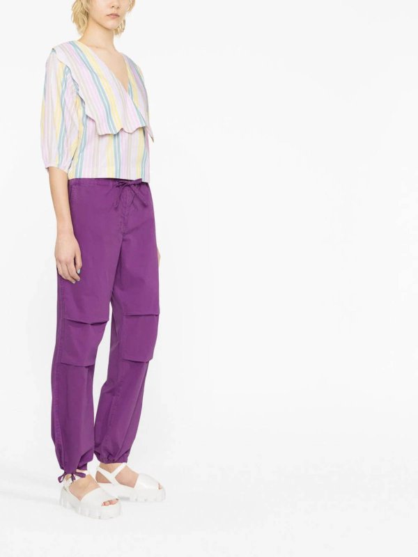 GANNI: casual trousers online - Drawstring cargo pants