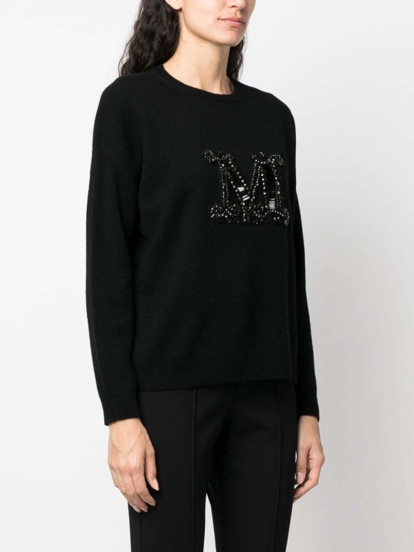 The Best Shops Max Mara: クルーネック - クルーネック - 黒