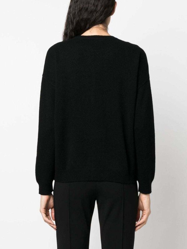 クルーネック - 黒 shop online: Max Mara