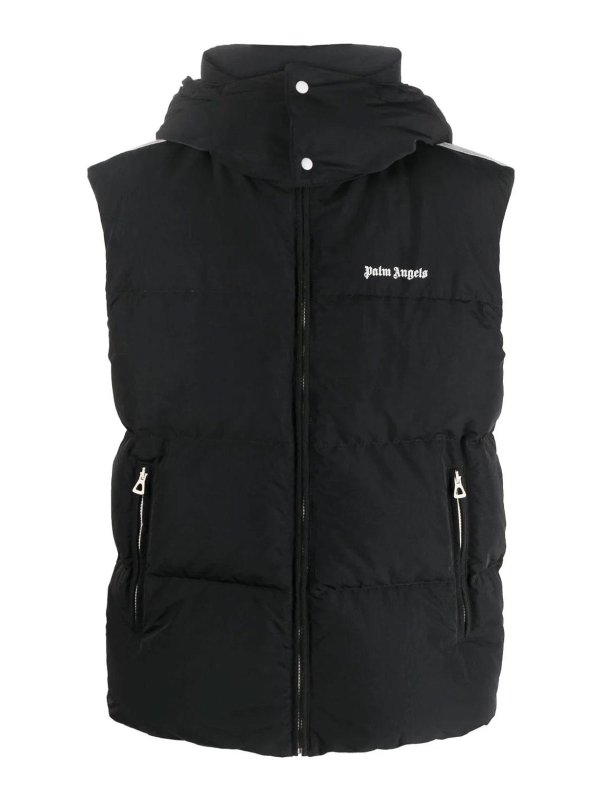 Palm Angels: padded jackets - Sleeveless down jacket