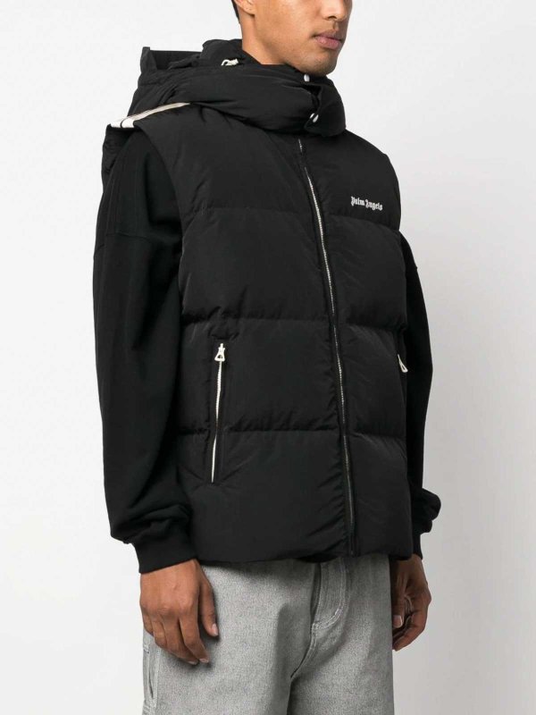 The Best Shops Palm Angels: padded jackets - Sleeveless down jacket