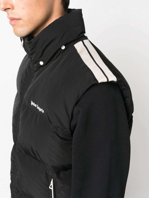 Sleeveless down jacket shop online: Palm Angels