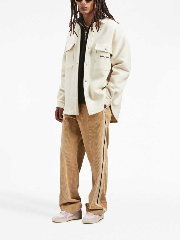 シャツ - ベージュ shop online: Palm Angels