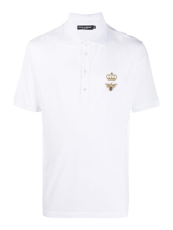 Dolce & Gabbana White polo - White - Men | G8LZ1ZG7WURW0800