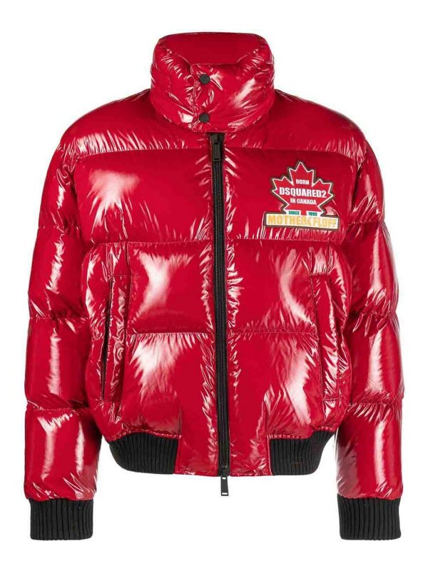 DSQUARED2: Kurze Daunenjacken - Daunenjacke - Rot