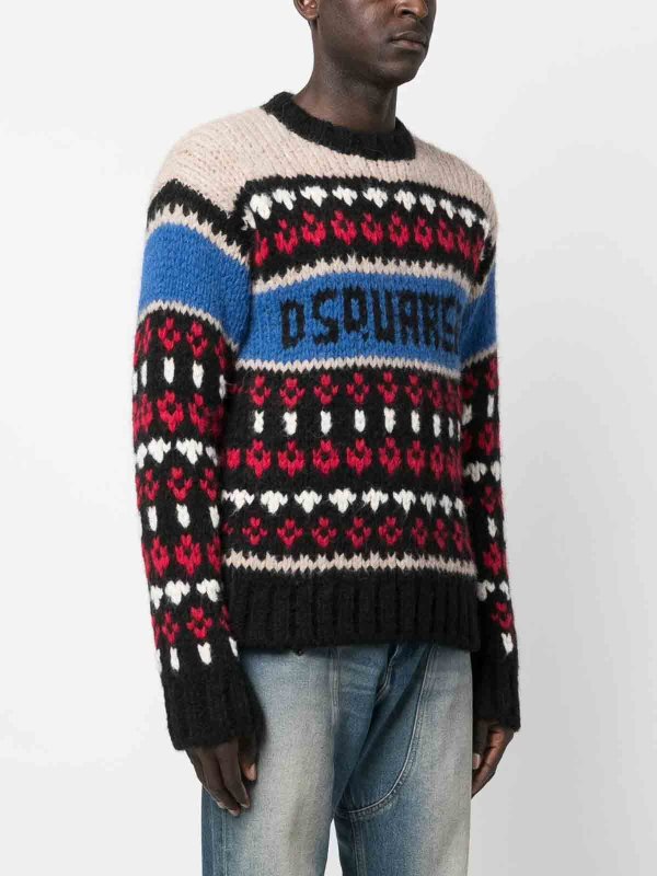 Suéter Cuello Redondo - Multicolor shop online: DSQUARED2