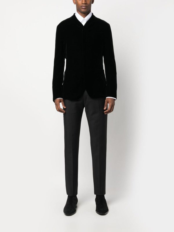 Giorgio armani jacket black shop online: GIORGIO ARMANI