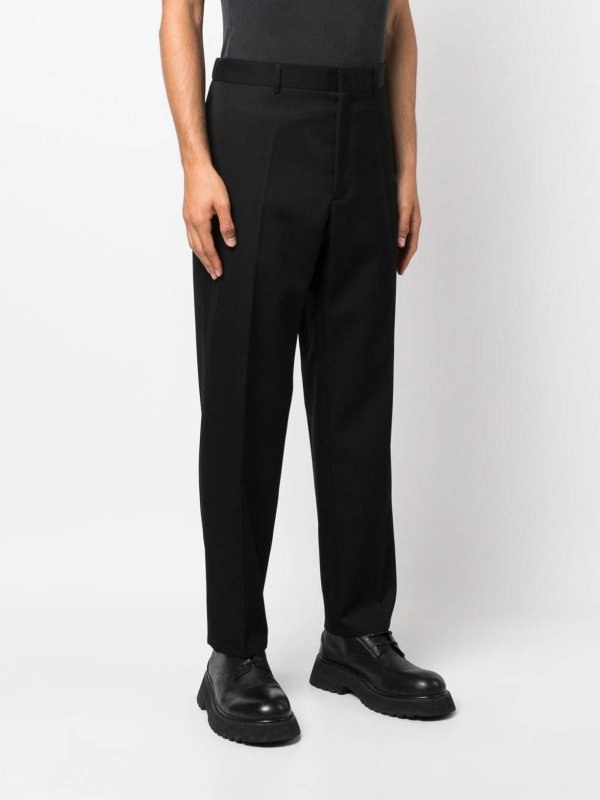 テーラードパンツ - 黒 shop online: JIL SANDER