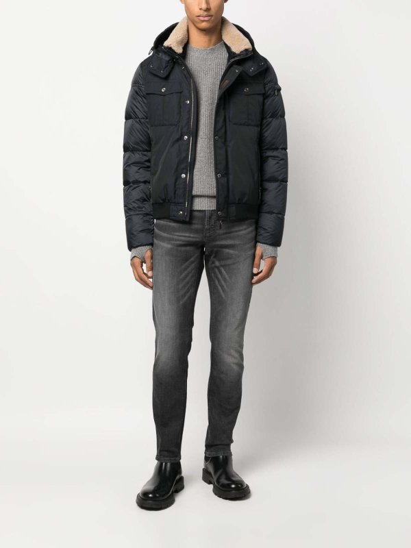 The Best Shops MOORER: ダウンジャケット - ブルー