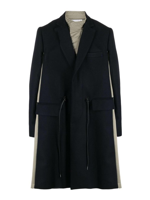 Sacai: casual jackets - Sacai Jacket blue