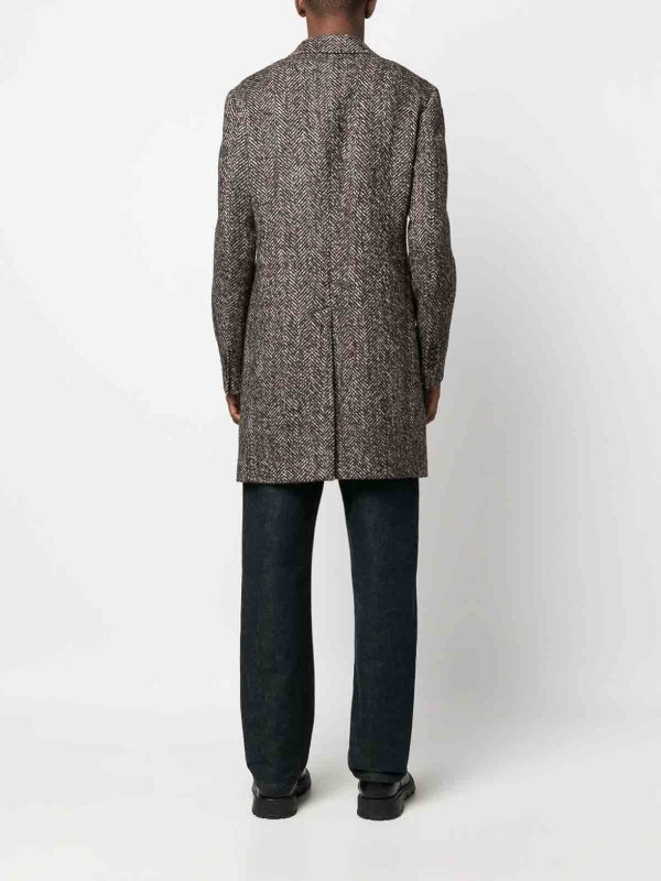 The Best Shops TAGLIATORE: short coats - Tagliatore coatmulticolour