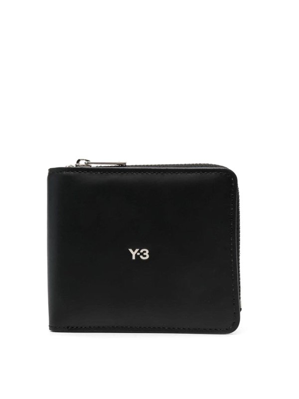 Y-3: wallets & purses - black wallet