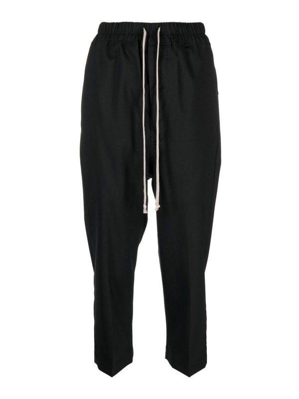 RICK OWENS: スウェットパンツ - トラックスーツ ボトムス - 黒