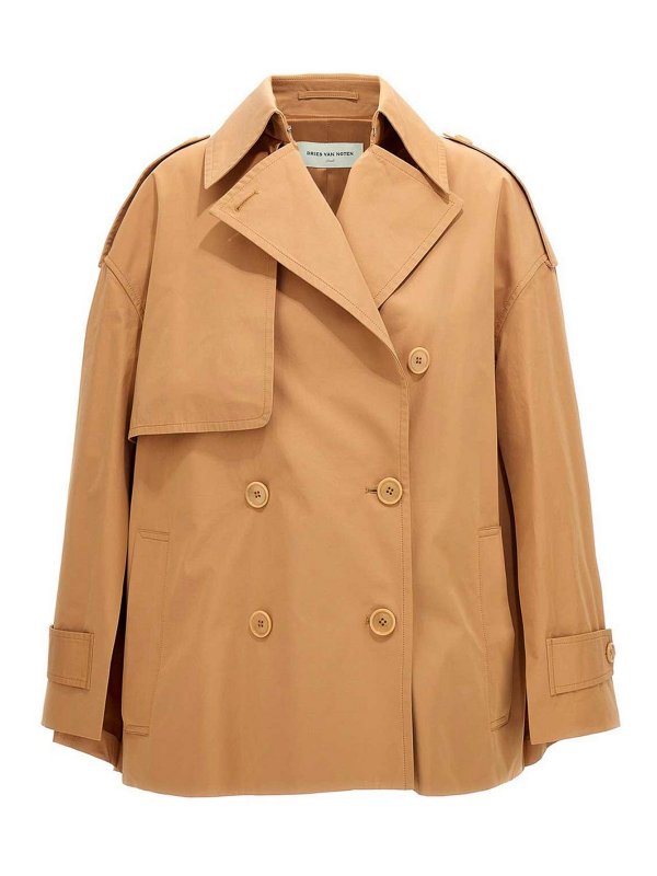 DRIES VAN NOTEN: トレンチコート online - トレンチコート - ベージュ