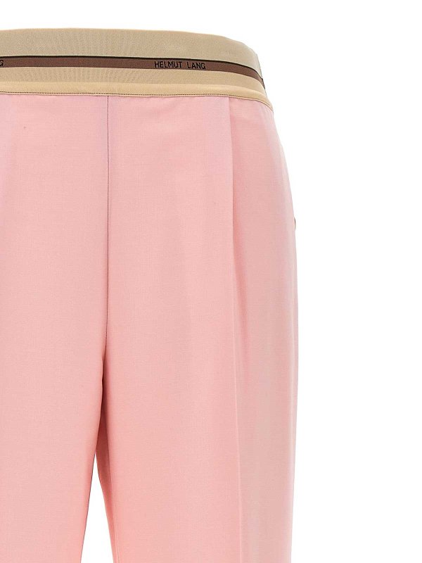 The Best Shops HELMUT LANG: casual trousers - Logo elastic pants