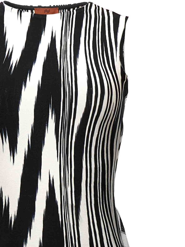 The Best Shops MISSONI: crew necks - Tray patterned bodysuit