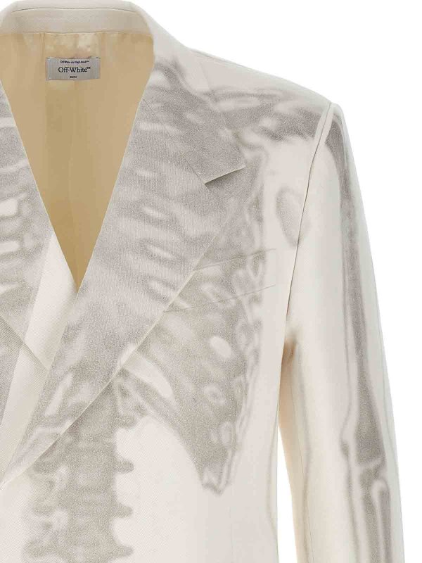 The Best Shops OFF-WHITE: casual jackets - bones blazer jacket