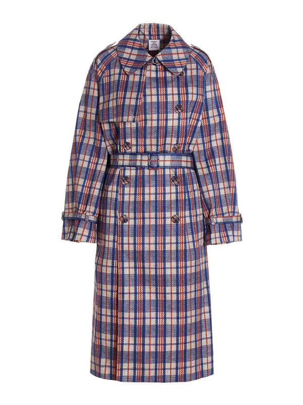 VETEMENTS: short coats online - barbes trench coat