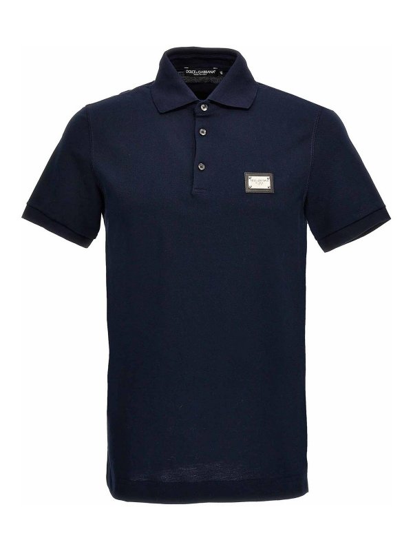 DOLCE & GABBANA: Polos - Polo - Azul