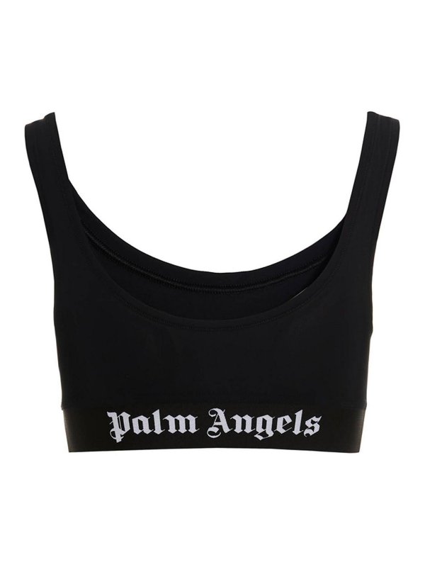 Palm Angels: Tops & Tank tops online - classic logo sporty top