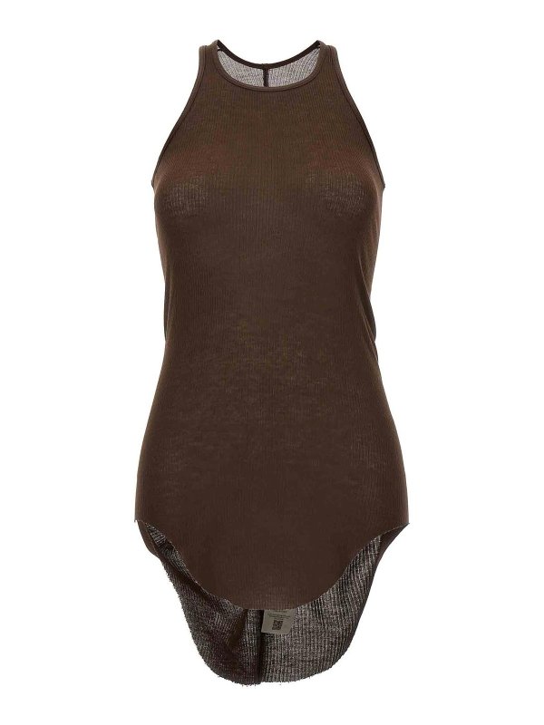 RICK OWENS: トップス＆タンクトップ - トップ/タンクトップ - ブラウン