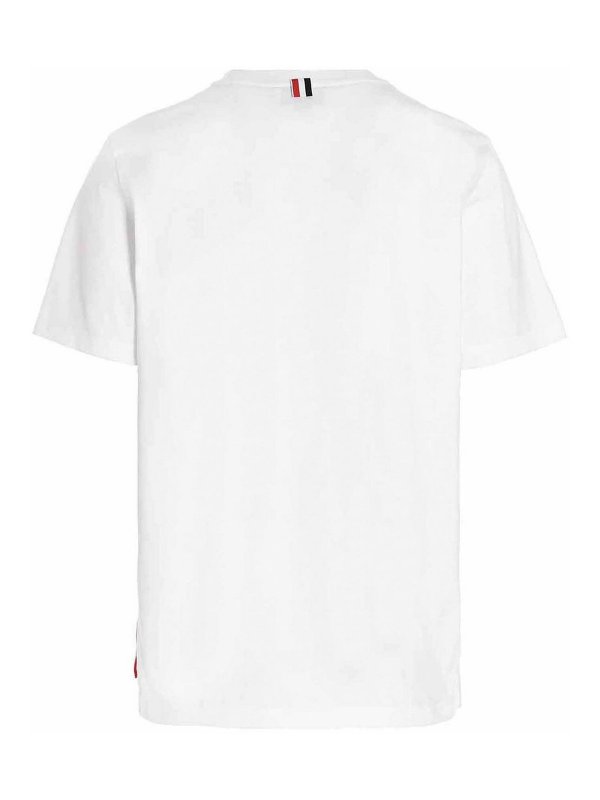 THOM BROWNE: t-shirt online - T-shirt con logo