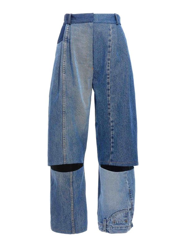 A.W.A.K.E. MODE: Jeans évasés - Jean Bootcut - Bleu