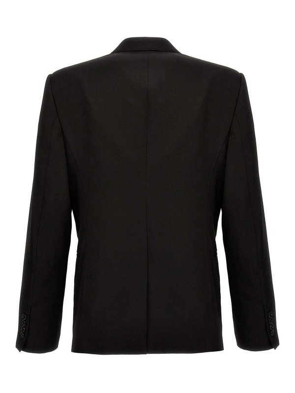 ALEXANDER MCQUEEN: casual jackets online - Embroidered lapel blazer jacket