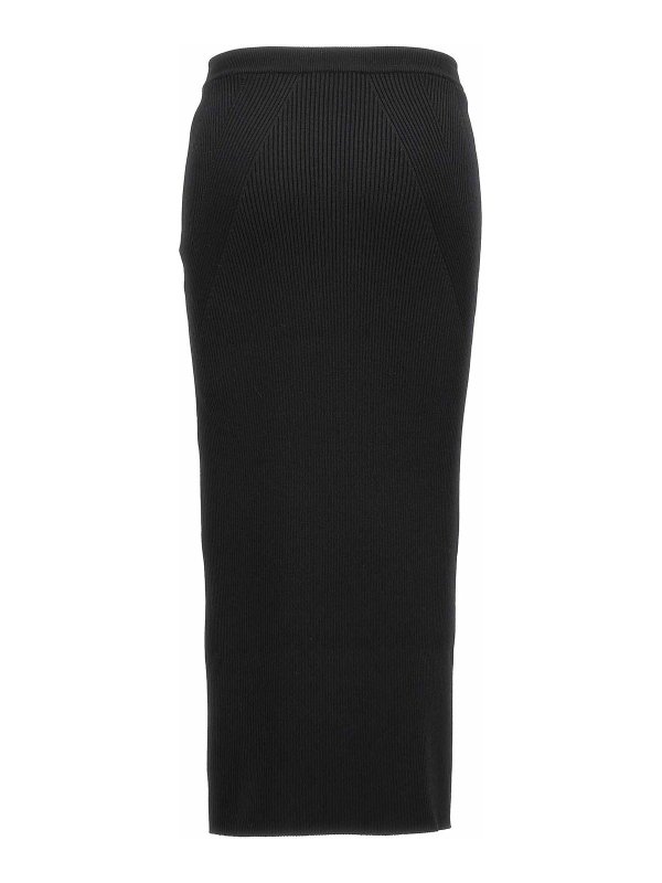 ALEXANDER MCQUEEN: ニーレングススカート＆ミディ丈 online - 膝丈/ミディスカート - 黒