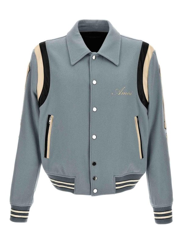 AMIRI: blazers - bones varsity bomber jacket