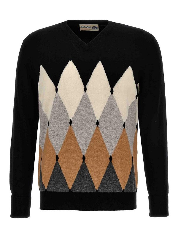 BALLANTYNE: cardigans - Argyle sweater