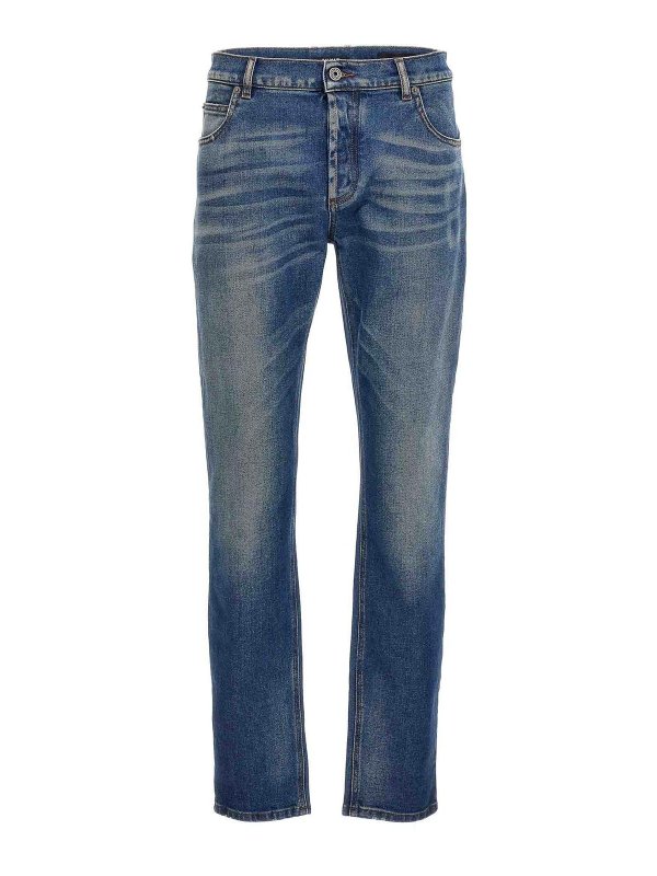 Balmain: Bootcut - Bootcut Jeans - Blau
