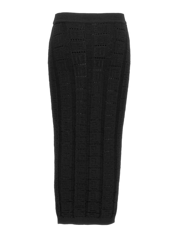 Balmain: Knee length skirts & Midi online - Monogram skirt