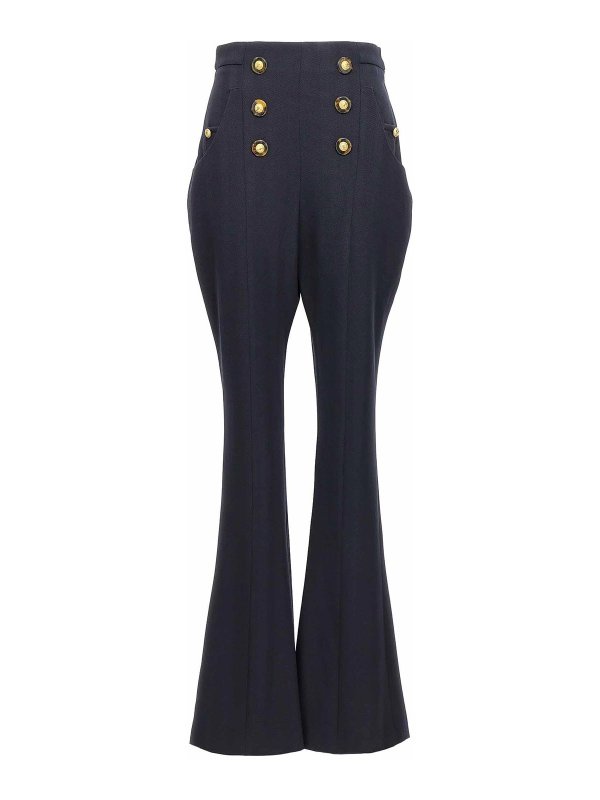 Balmain: Trousers Shorts - Herringbone pants