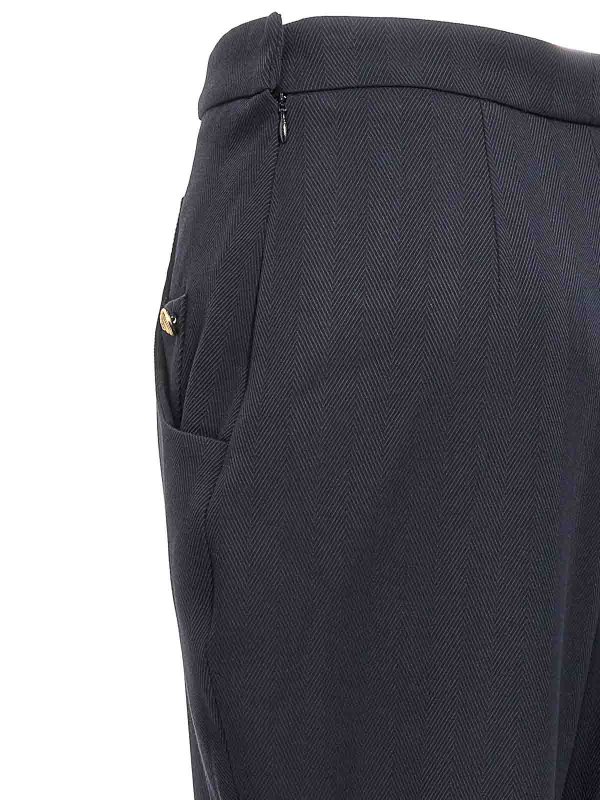 Herringbone pants shop online: Balmain