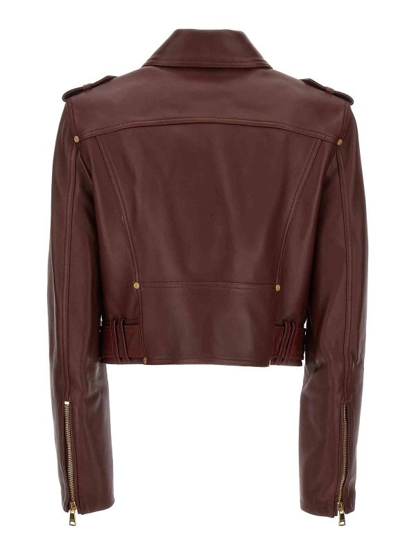 The Best Shops Balmain: casual jackets - Leather nail jacket