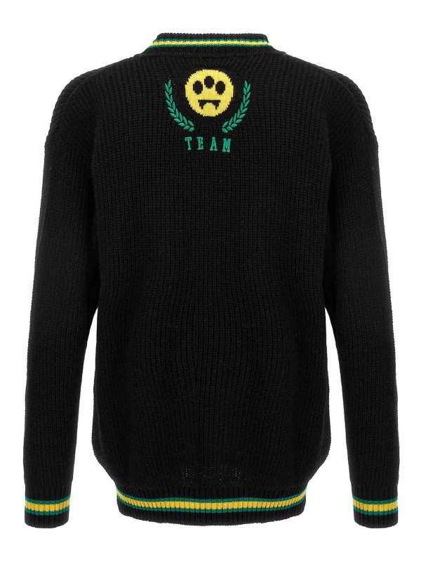 BARROW: cardigans online - Logo embroidery sweater