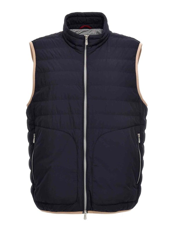 BRUNELLO CUCINELLI: Westen - Weste - Blau