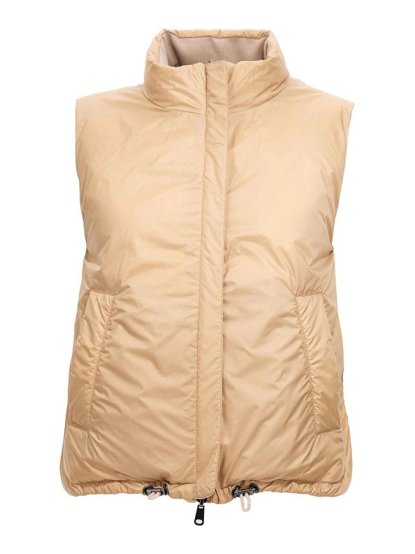 ☆BRUNELLO CUCINELLI☆ダウンベスト☆カシミヤ☆リバーシブル☆ Brunello Cucinelli Nylon and cashmere reversible vest|M012T2644PCXD33