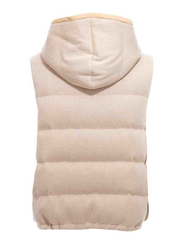 Brunello Cucinelli Nylon and cashmere reversible vest|M012T2644PCXD33