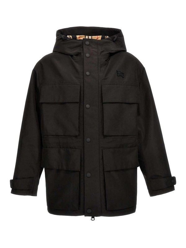 BURBERRY: Parkas - Parka - Schwarz