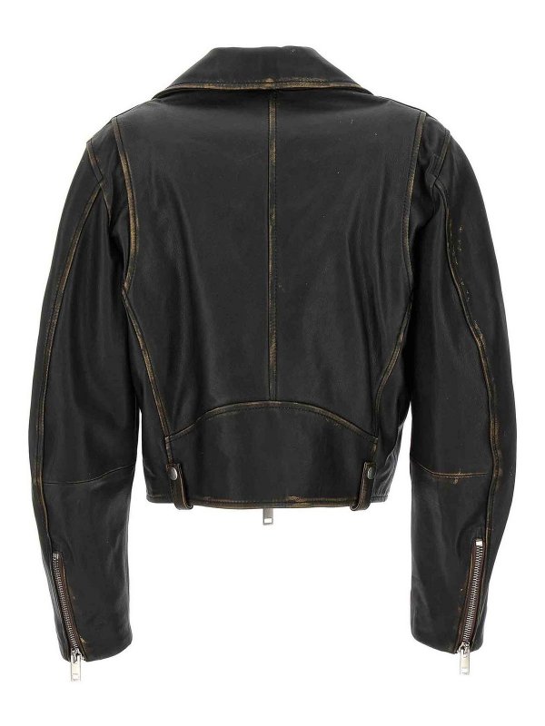 The Best Shops DIESEL: leather jacket - l-edme jacket