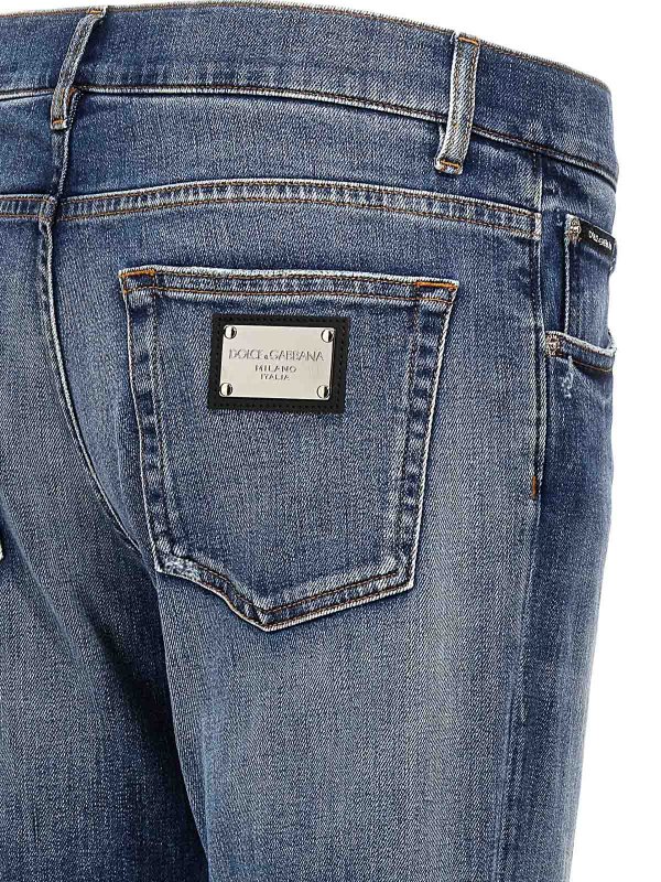 ブーツカットジーンズ - ブルー shop online: DOLCE & GABBANA
