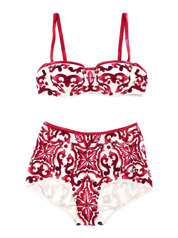DOLCE & GABBANA: bikinis - Tiled bikini