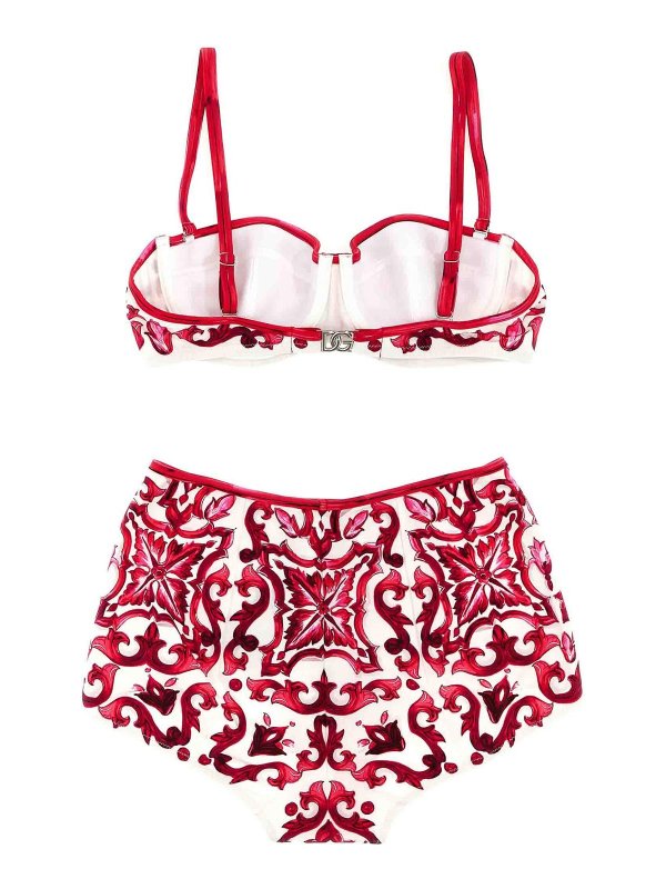 DOLCE & GABBANA: bikinis online - Tiled bikini