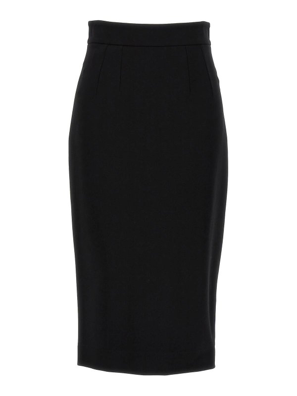 DOLCE & GABBANA: Knielange und Midi Röcke - Midirock - Schwarz