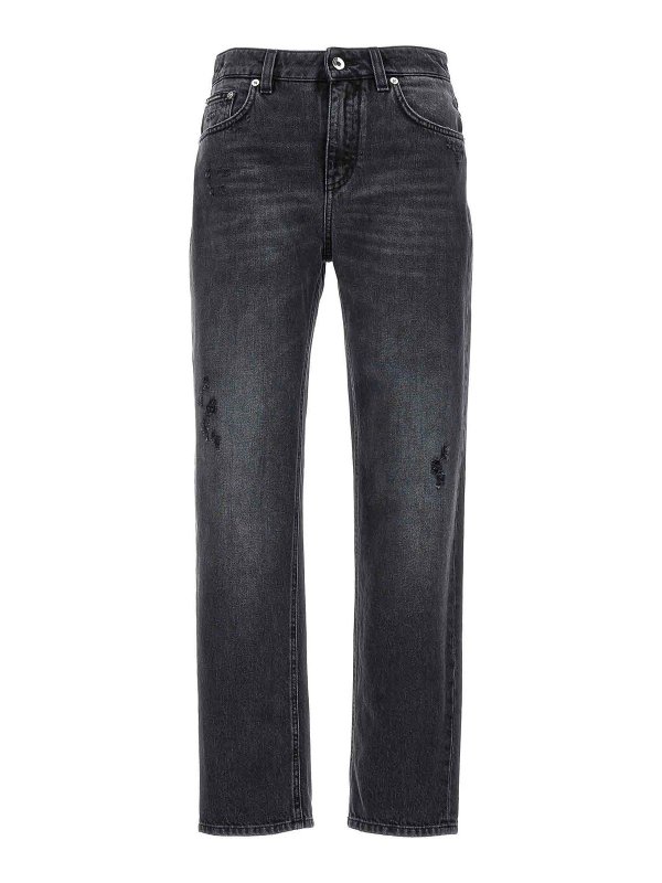 DOLCE & GABBANA: ブーツカットジーンズ - ブーツカットジーンズ - 黒