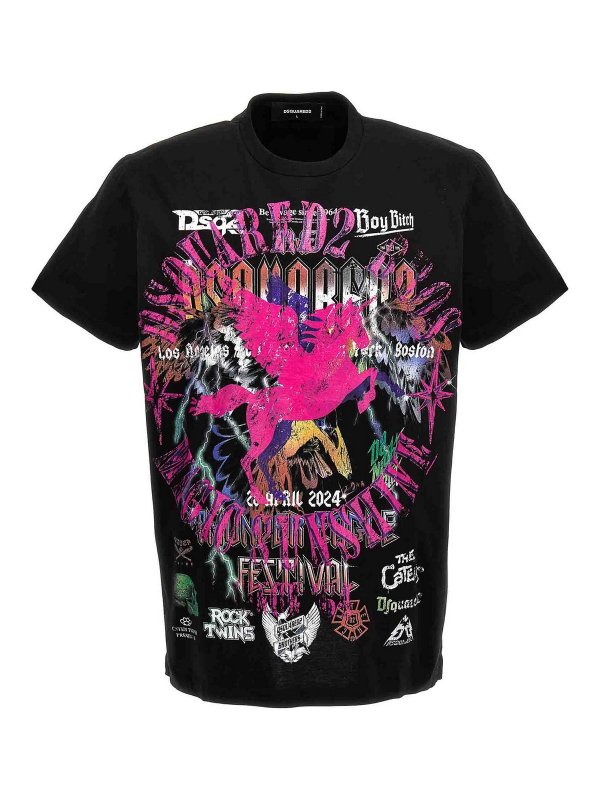 DSQUARED2: t-shirts - Printed t-shirt